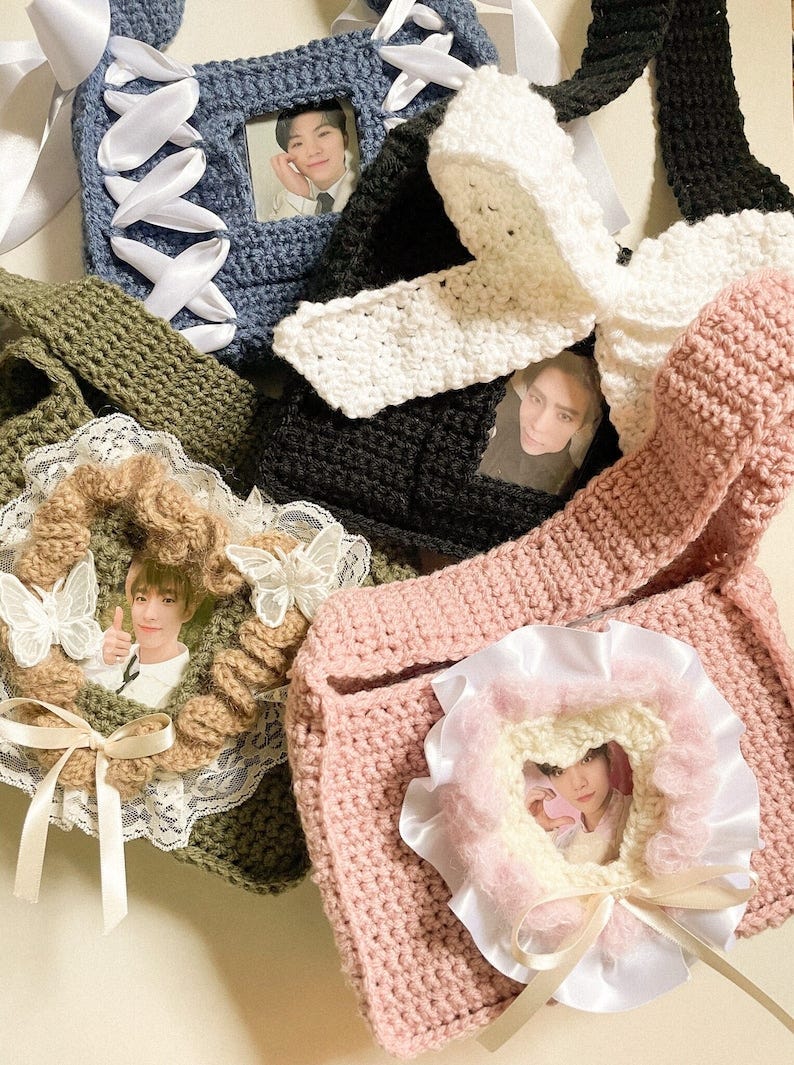 Crochet Kpop Photocard Bags image 1