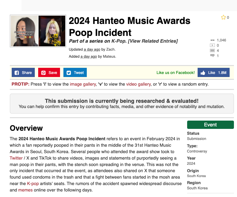 Why do we all find it so easy to believe that someone pooped at a K-pop award show?